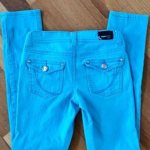 PAPER DENIM & CLOTH skinny jeans aqua blue